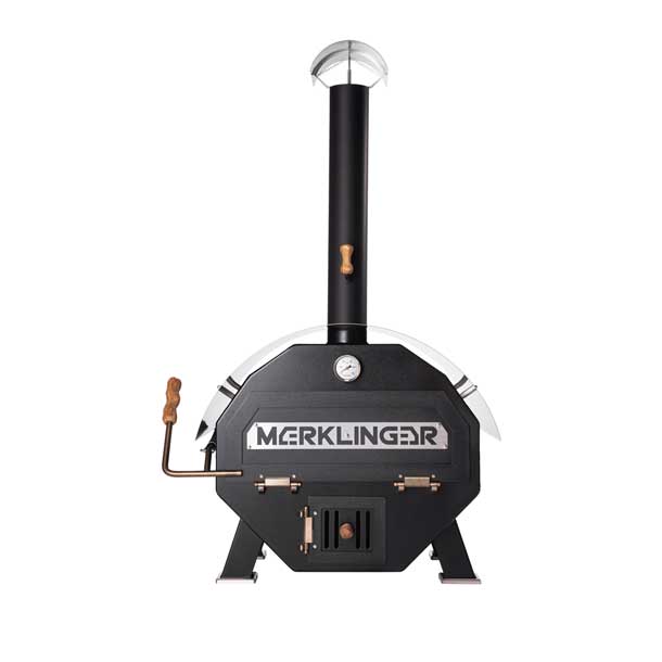 MERKLINGER 800er Holzbackofen-grill-pizzaofen-Brotbackofen Holzbackofen mit Kamin Einbau Edition