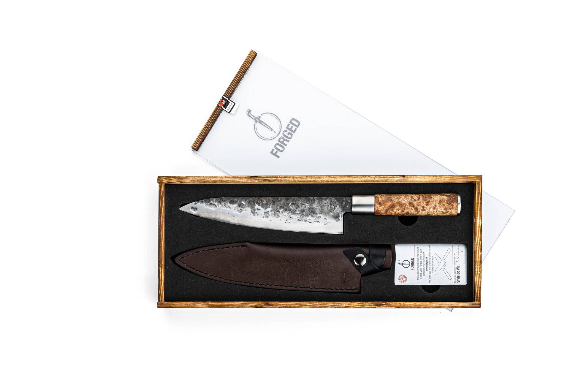 Kochmesser mit Lederscheide Kollektion VG10