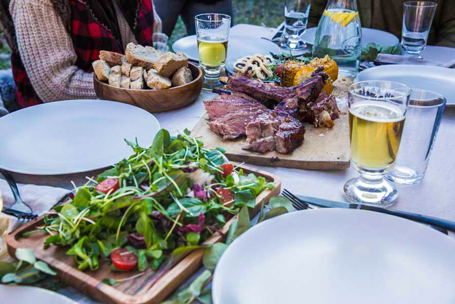 Holzbackofen bei Event