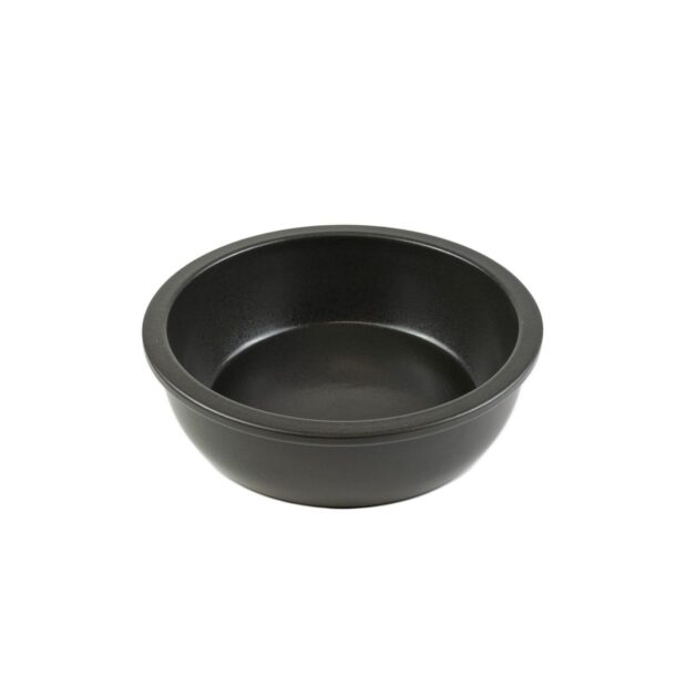 Produktfreisteller Schüssel: Runde, schwarze Merklinger-Keramikschüssel (Ofen-/Schmortopf) als Freisteller vor weißem Hintergrund Merklinger_Denkkeramik_Keltentopf-qenv3ifccjf6wbds52z1jeklpwkatpnqsekubaxcno